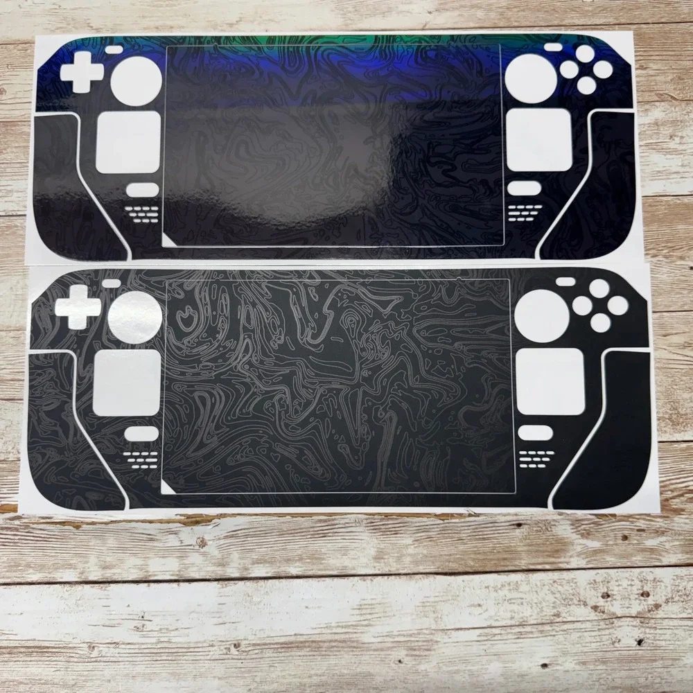 2 sets Dbrand Steam Deck Console Skin Triple Black Holographic  Decal